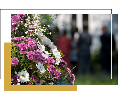 Image of a graveside burial with Queensland Discount Funerals